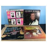Vintage vinyl records-George Jones and more