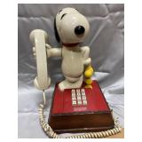 1976, Snoopy and Woodstock phone, 13" tall