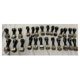 3" tall vintage letter and number stamps