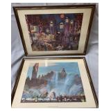RARE! Vintage St Louis Sites framed prints-12 x 16