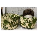 Vintage wig case incl head and wig