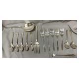 Vintage PRETTY etched Oneida Community silverplate