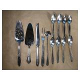 Vintage silverplate flatware-1 piece has sterling
