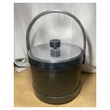 Mid Century Modern Faux Snakeskin Ice Bucket