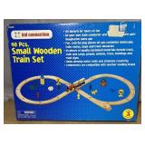 SEALED Kid Connection 40pc Small Wooden Train Set