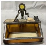 RARE stained glass insurance salesman business