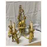 Mid century modern chandeliar-26" tall-metal