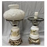 Vintage Gone With The Wind style lamps-1 missing