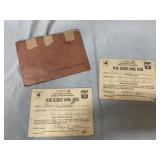 Ration book pocket and 2 ration books