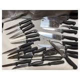 Lot of kitchen knives