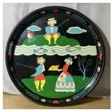 Mid Century Modern metal serving tray