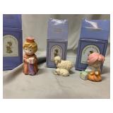 Avon 3" tall heavenly blessings nativity pieces