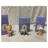 Three 3" tall Avon heavenly blessings nativity