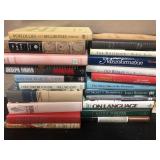 Large lot of vintage hardback books