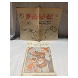 Vintage Christmas & Santa books & papers