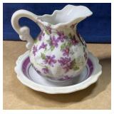 Vintage Inarco Japan E-4982 pitcher & bowl