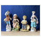 4 Vintage Porcelain Figurines