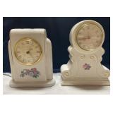 PS Quarts antique floral clocks
