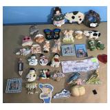 Lot of Magnets! Pigs, Snowmen,Frogs & more