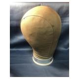 Vintage Canvas Millinery Mannequin Hat Head Block