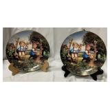 Two Hummel plates- Apple Tree Boy & Girl Danbury