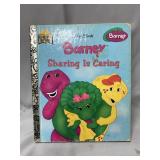1996 "Barney Sharing is Caring" Little Golden Book