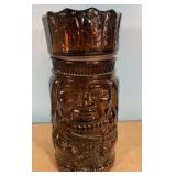 Vintage Indian Chief Humidor Promotional Amber
