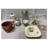 Lefton, pink depression, Mikasa, Royal Tuscan