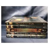 5 Resident Evil DVDs