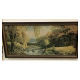 Mid Century Modern framed Robert Doares card-