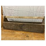 Vintage Wooden Toolbox, 32x10x8