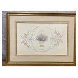 Framed and matted print Bertrand  25x19