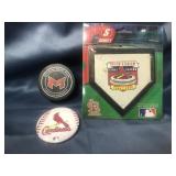 Cardinal Swag and Hockey Puck