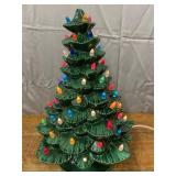 18", Vintage ceramic Christmas tree, tested and