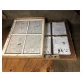 2-Wooden Paine windows 22"x30"