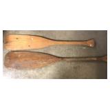 Vintage wood paddles
