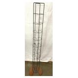 DVD and CD metal rack holder, 4 foot tall