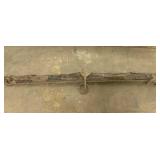 Metal and wooden horse yoke