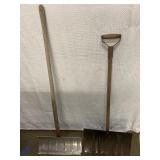 Two snow shovels
