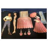 Vintage glamour girl cut out dolls