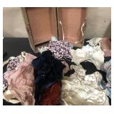 Vintage doll clothes in case