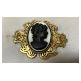 Vintage cameo brooch