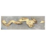 Vintage metal foldable wall art dragon-52" long