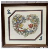 Cute framed and matted 17x17 print