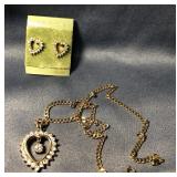 Heart Set chain is marked 925 Italy