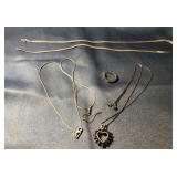 925 marked Chains, necklaces 14.95 grams