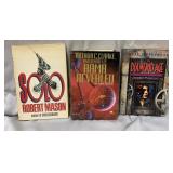 Vintage hardback sci-fi books