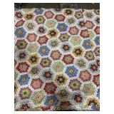 Vintage 76x64 throw -this is a sold piece of
