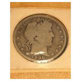 1900 50C Barber Half Dollar