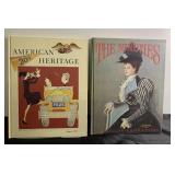 Vintage American Heritage hardback books
